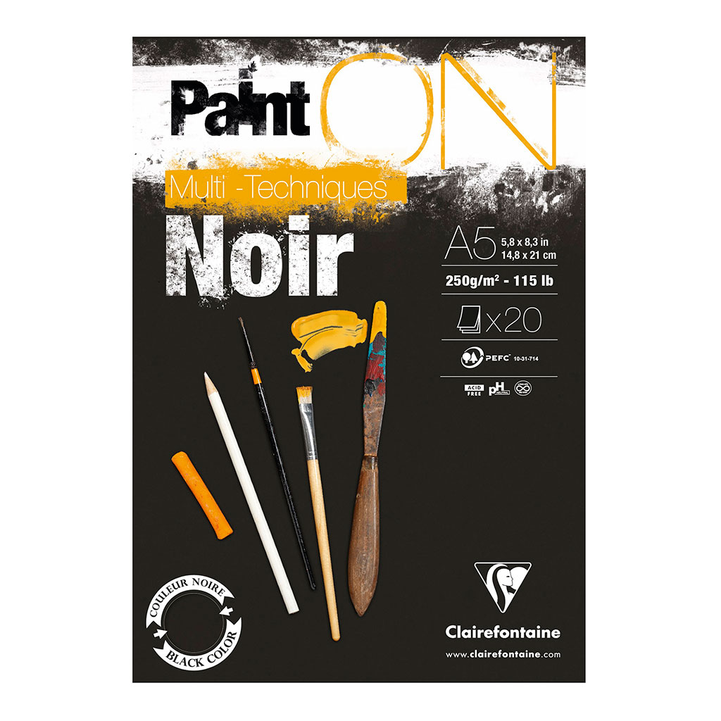 PaintON Pad Black A5 20sh PaintON Pad Black A5 20sh