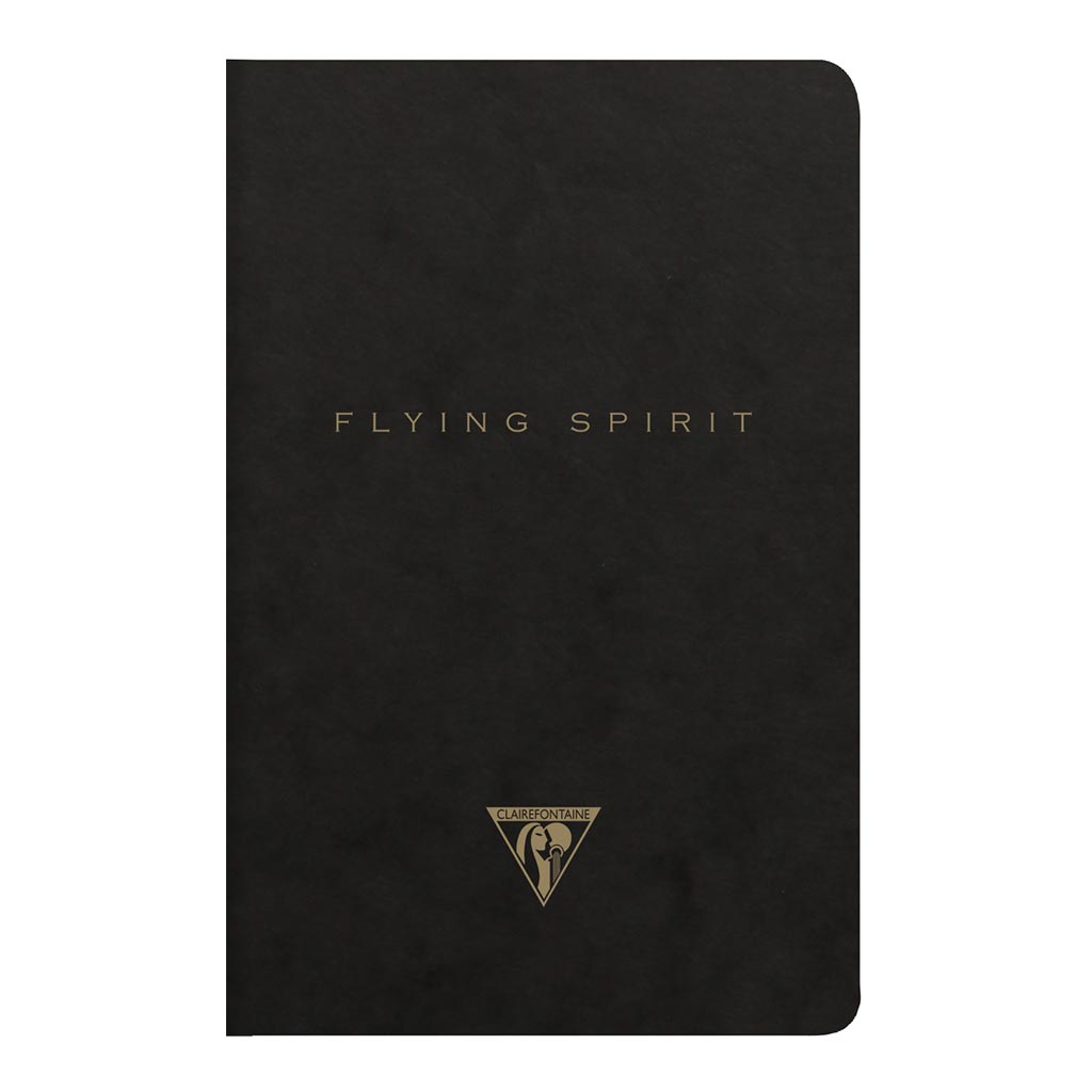 Flying Spirit Sewn Notebook 9x14cm Black Flying Spirit Sewn Notebook 9x14cm Black
