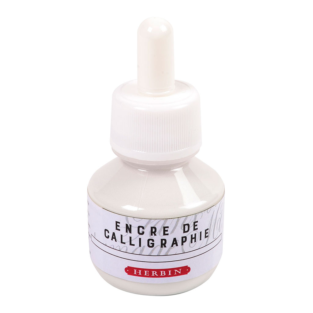 Herbin Calligraphy Ink 50ml White Herbin Calligraphy Ink 50ml White