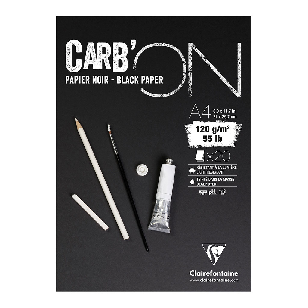 CarbON Black Pad A4 120g 20sh CarbON Black Pad A4 120g 20sh