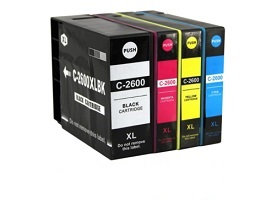 4 Pack Combo Compatible Canon PGI-2600XL (1BK/1C/1M/1Y) ink cartridges 4 Pack Combo Compatible Canon PGI-2600XL (1BK/1C/1M/1Y) ink cartridges