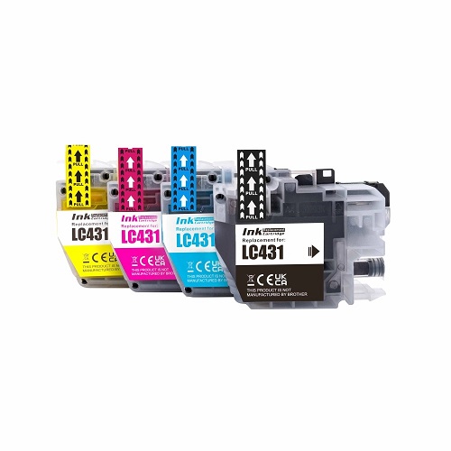 Compatible Brother LC431 ink cartridges 4 Pack Combo (1BK/1C/1M/1Y) Compatible Brother LC431 ink cartridges 4 Pack Combo (1BK/1C/1M/1Y)